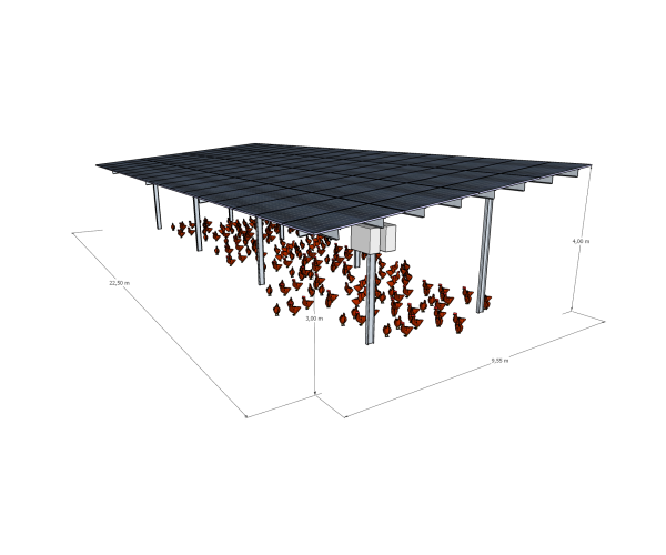  Abris volailles photovoltaïques