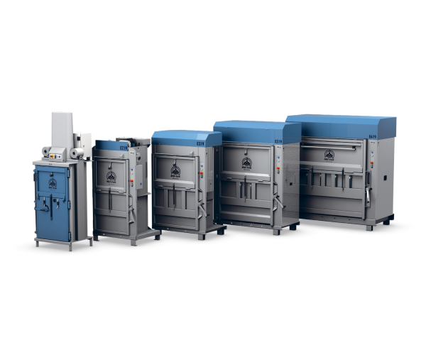  Série E : Presse à balles verticale électrique